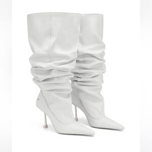 Vern White Leather Boots From Naked Wolfe